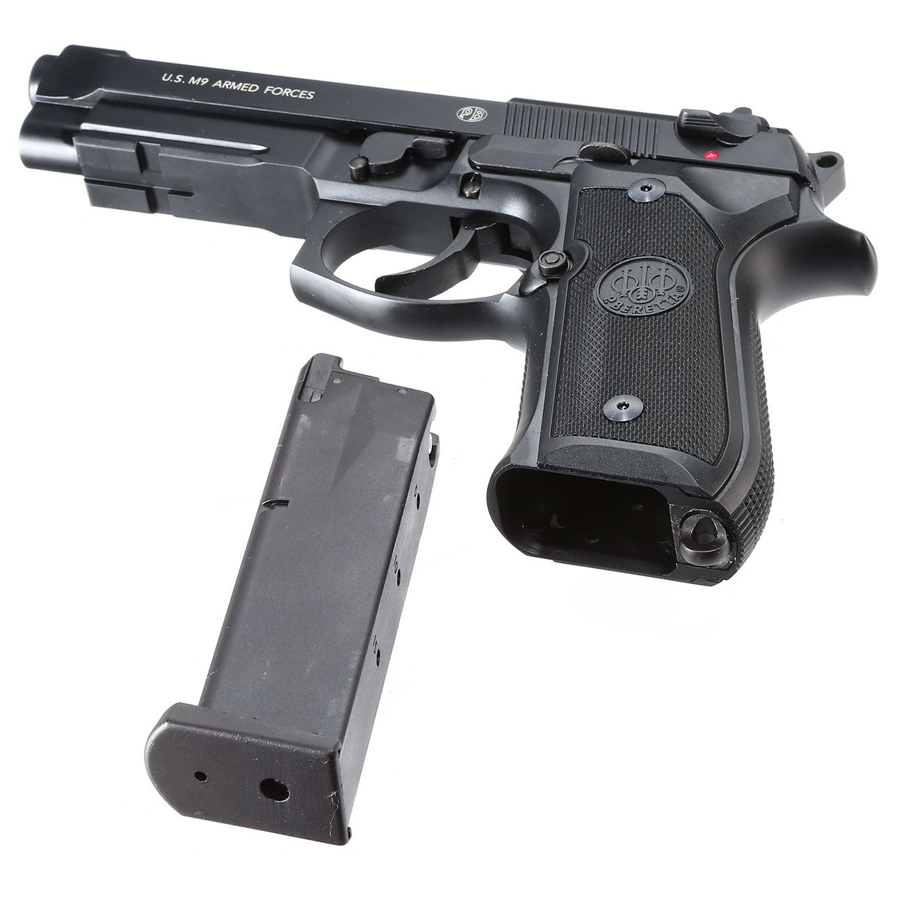 Beretta US M9A1 Softair Vollmetall GBB 6mm BB schwarz Bild 6
