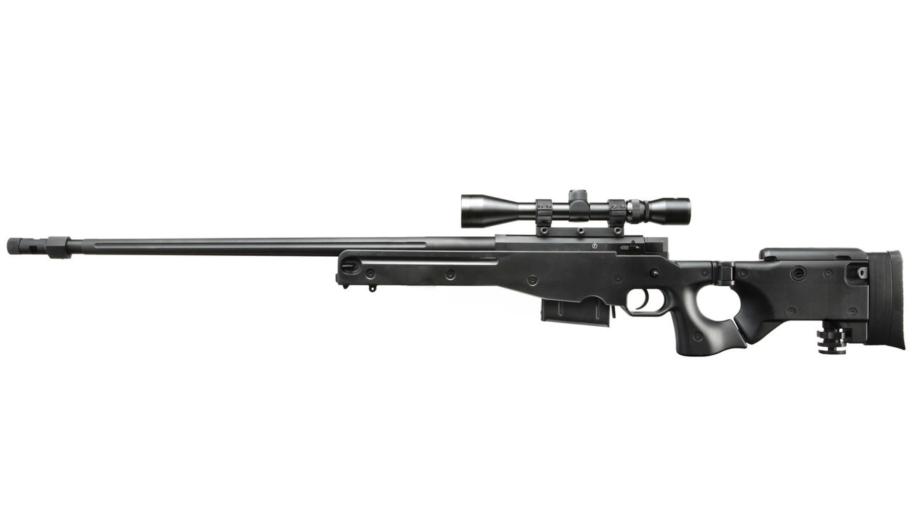 Well W96G Gas-Bolt-Action Snipergewehr 6mm BB schwarz - B-WARE Bild 1