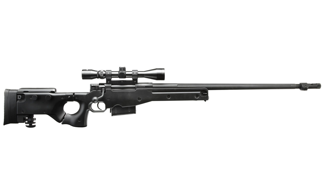 Well W96G Gas-Bolt-Action Snipergewehr 6mm BB schwarz - B-WARE Bild 1