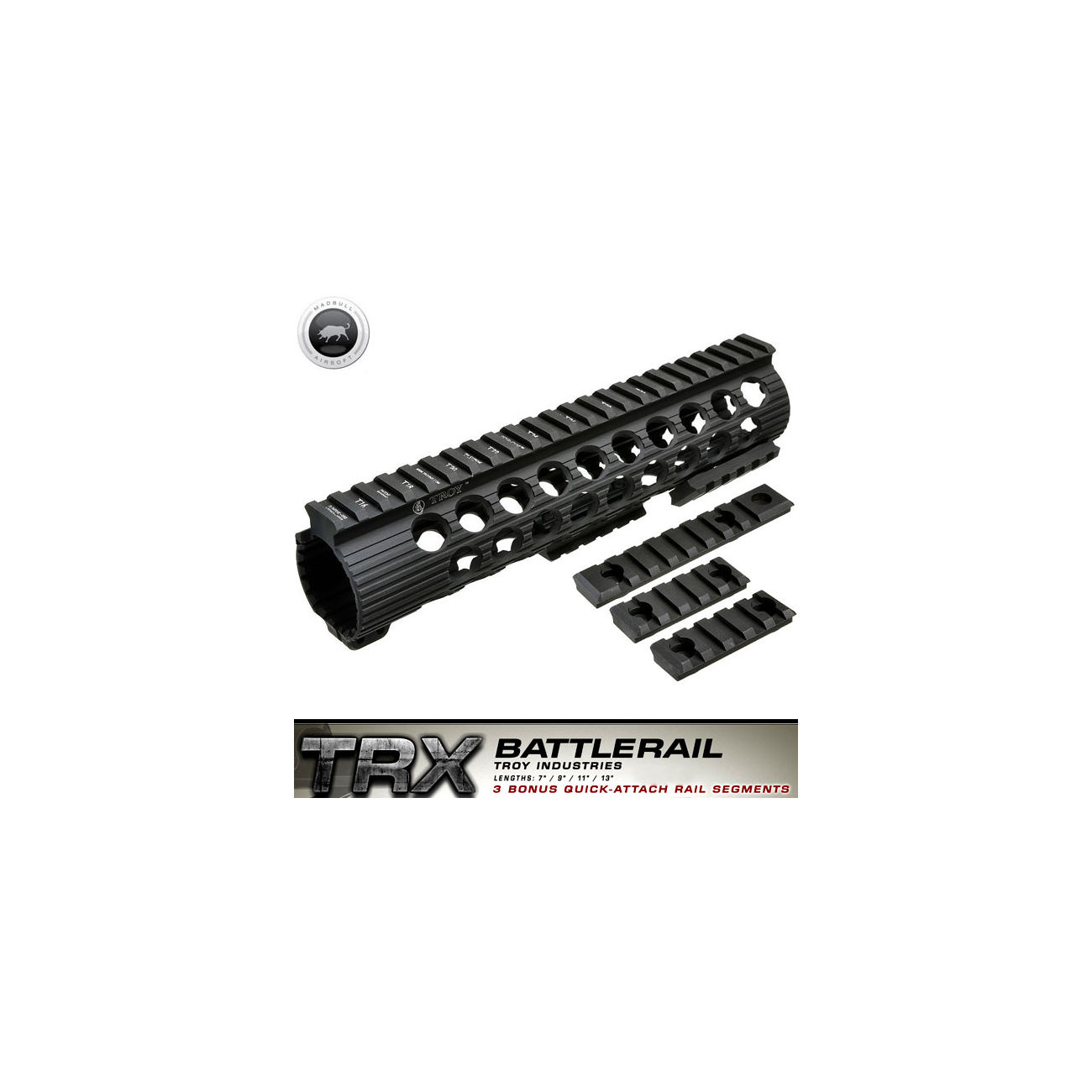 MadBull / Troy M4 TRX Extreme Battlerail 9 Zoll schwarz