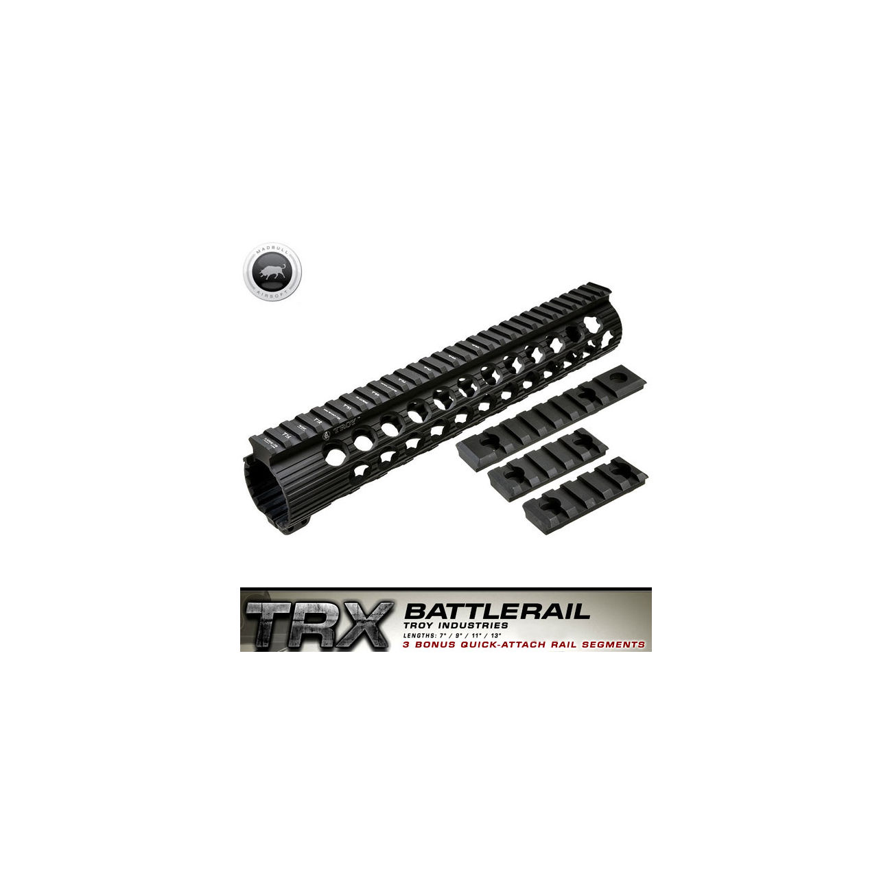 MadBull / Troy M16 TRX Extreme Battlerail 11 Zoll schwarz