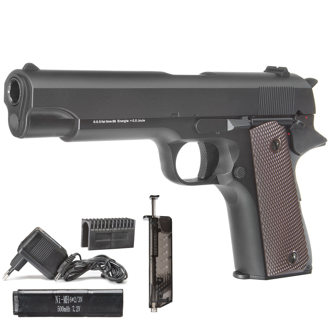 Cyma M1911 A1 Softair Metallschlitten Set AEP 6mm BB schwarz