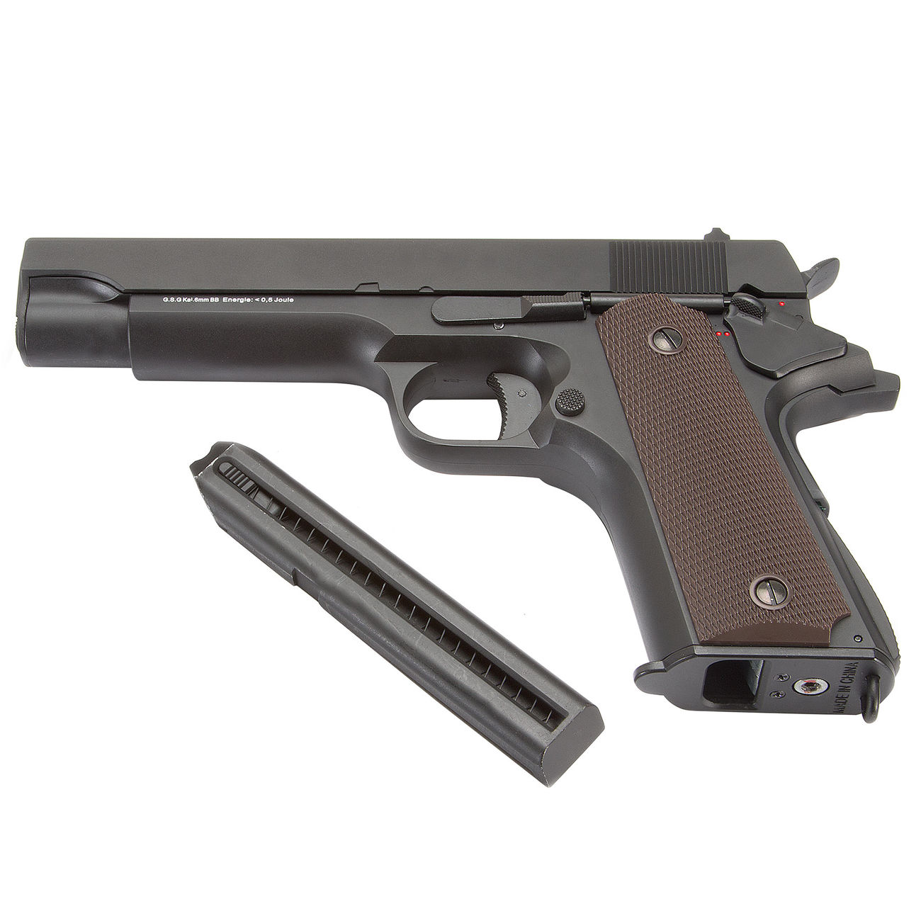 Cyma M1911 A1 Softair Metallschlitten Set AEP 6mm BB schwarz Bild 1