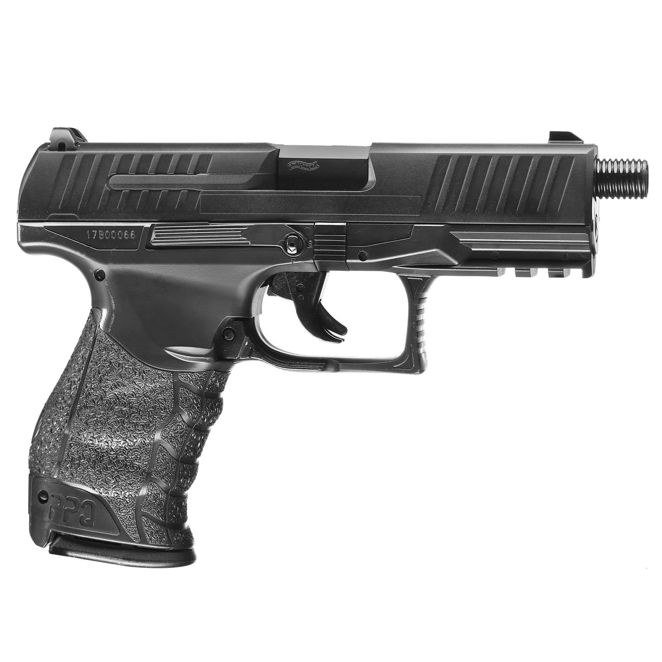 Walther PPQ Navy Kit inkl. Deko-Schalldmpfer / Ersatzmagazin Springer 6mm BB schwarz Bild 2