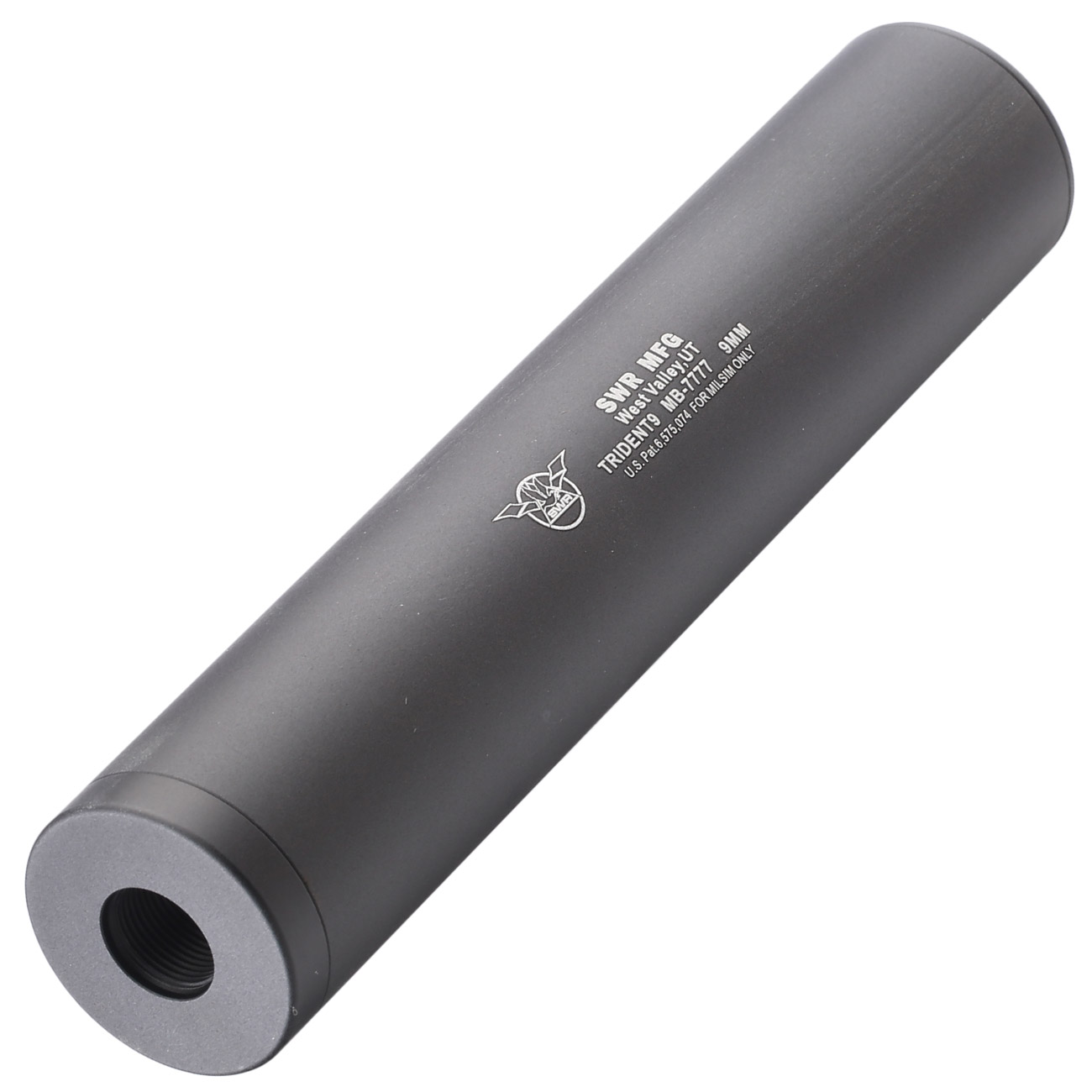 MadBull / SWS Trident9 6 3/4 Zoll Silencer 14mm- schwarz