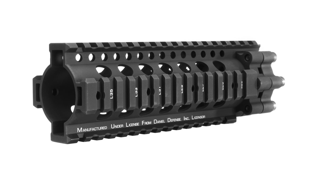 MadBull / Daniel Defense M4 / M16 Aluminium 7.62 Lite Rail 7 Zoll schwarz