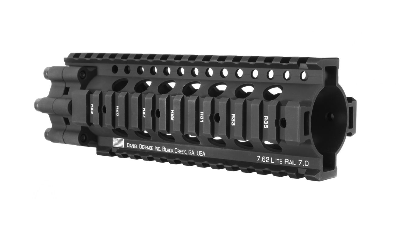 MadBull / Daniel Defense M4 / M16 Aluminium 7.62 Lite Rail 7 Zoll schwarz Bild 1