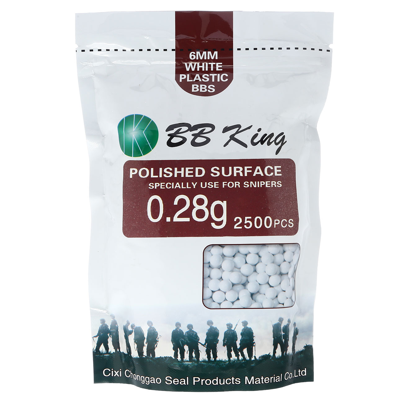 BB King Precision BBs 0.28g 2.500er Beutel weiss