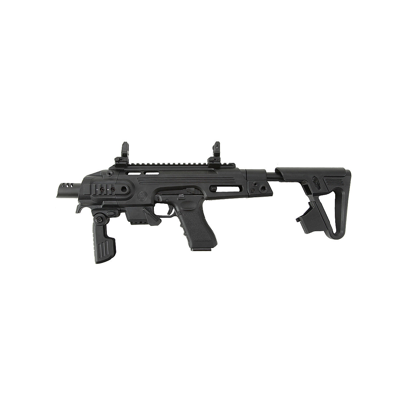 CAA Airsoft Division RONI Carbine Conversion Kit f. TM / KSC / WE G17 / G18C / G18 / G23F schwarz Bild 1