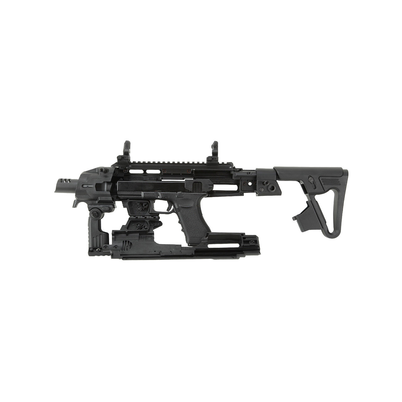 CAA Airsoft Division RONI Carbine Conversion Kit f. TM / KSC / WE G17 / G18C / G18 / G23F schwarz Bild 4