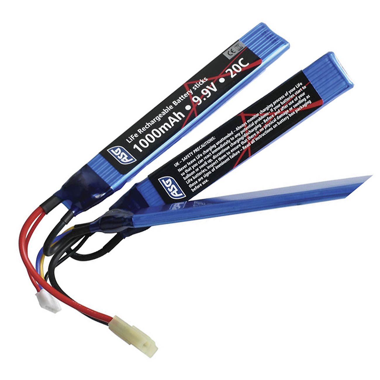 ASG LiFe Akku 9,9V 1000mAh 20C Small Tri-Panel Type mit Mini-Tam Anschluss