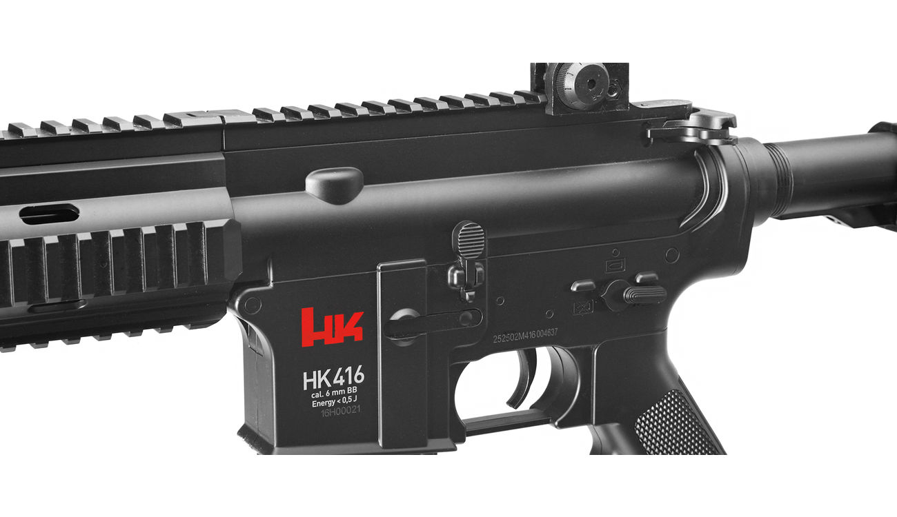 Versandrcklufer Heckler & Koch HK416C AEG 6mm BB schwarz Bild 4