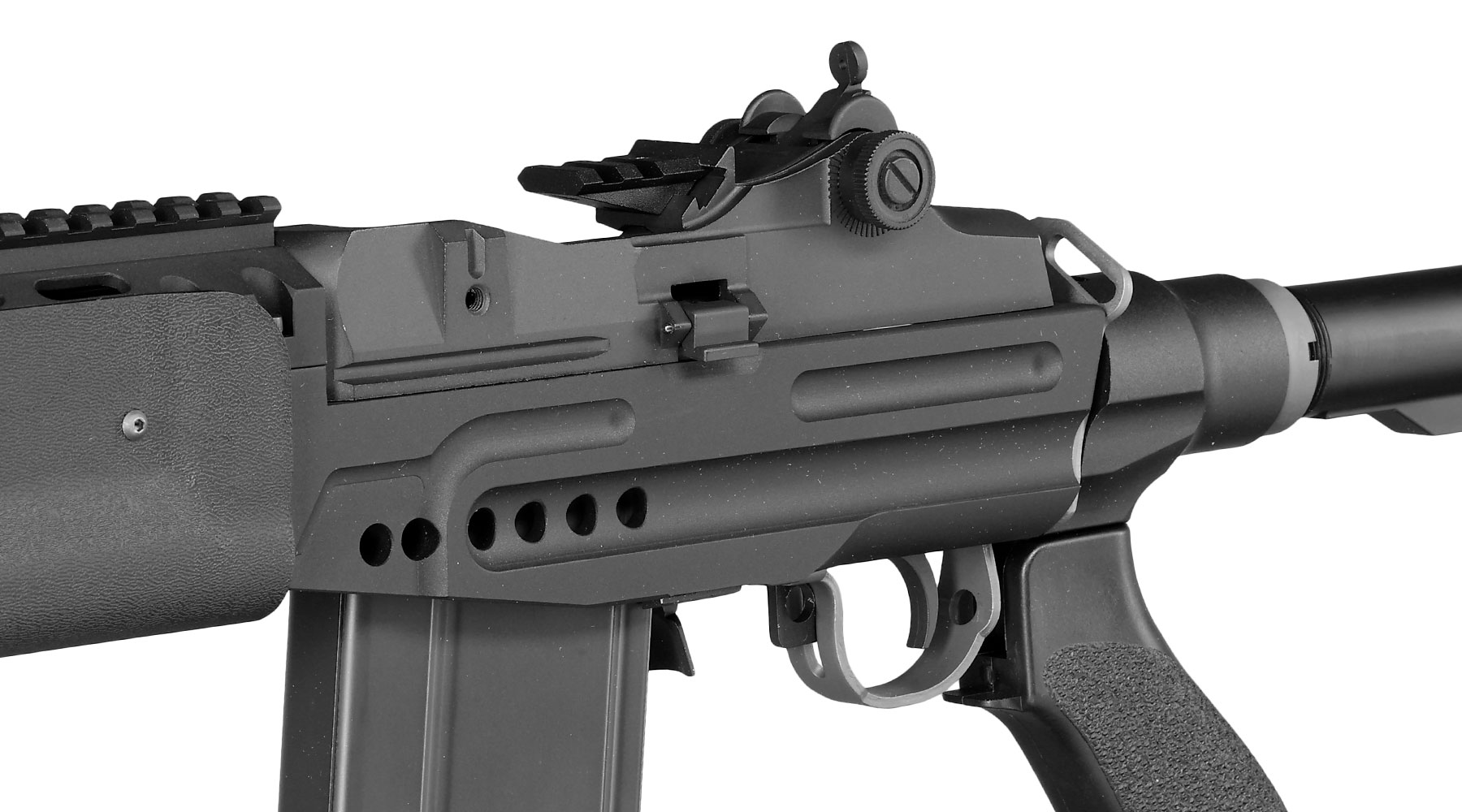 Socom Gear MK14 Mod. 1 EBR Vollmetall AWSS Open-Bolt Gas-Blow-Back 6mm BB schwarz Bild 7