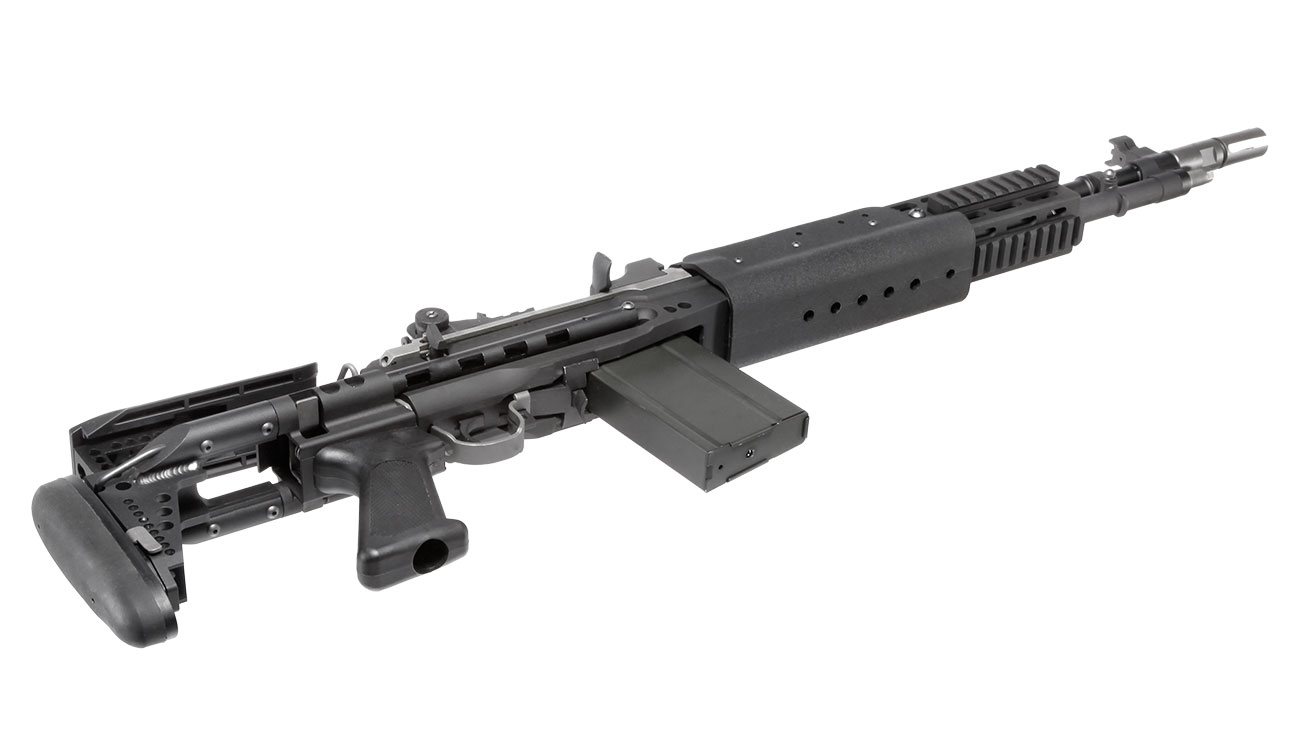 Socom Gear MK14 Mod. 0 EBR Vollmetall AWSS Open-Bolt GBB 6mm BB schwarz Bild 4