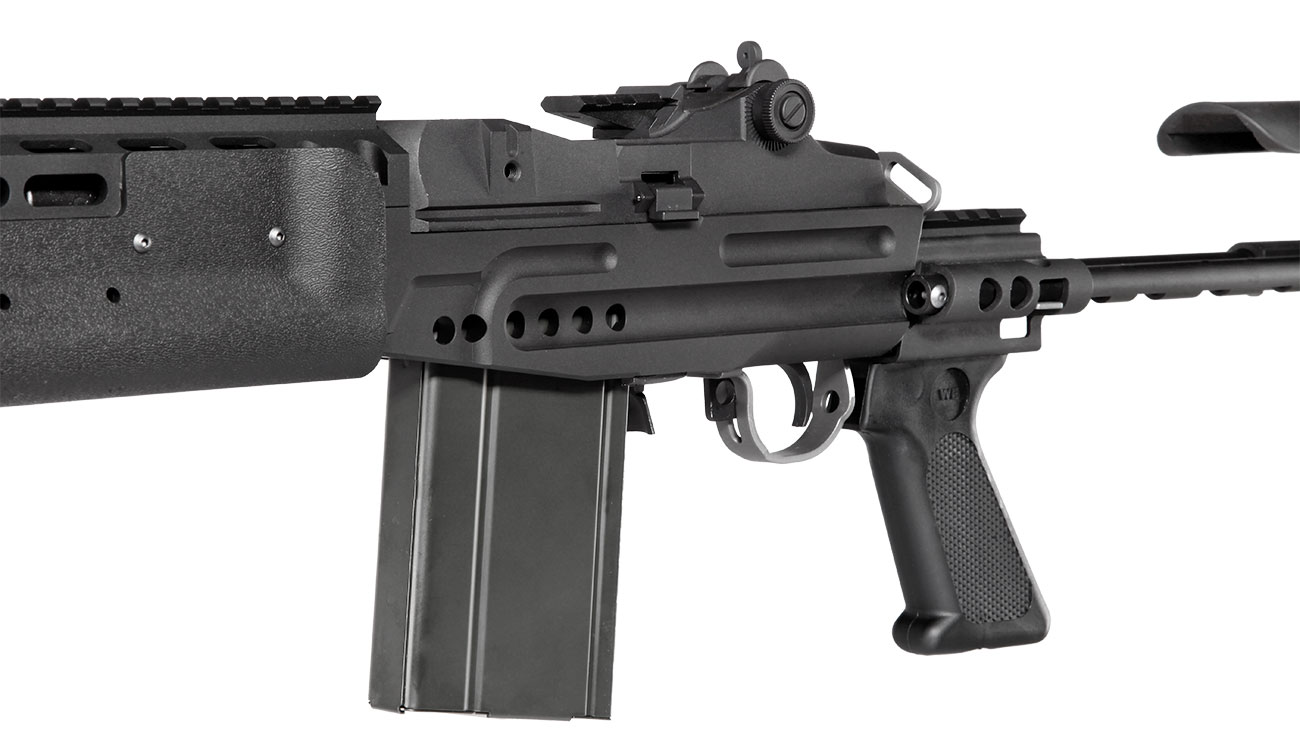 Socom Gear MK14 Mod. 0 EBR Vollmetall AWSS Open-Bolt GBB 6mm BB schwarz Bild 7