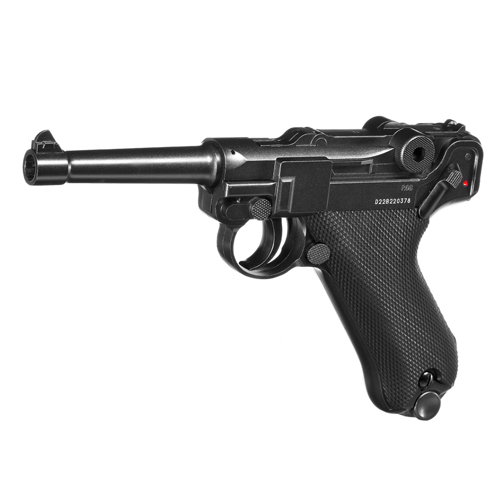 Legends P08 Airsoft Vollmetall CO2 NBB 6mm BB schwarz