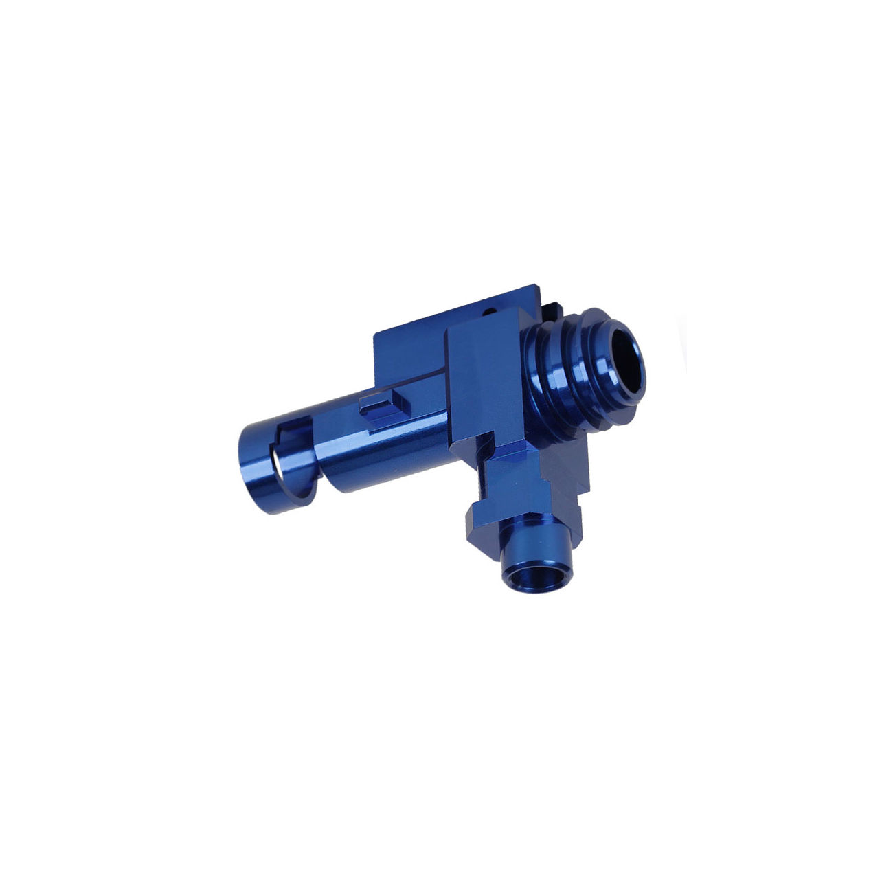 Pro-Win CNC Aluminium Hop-Up Chamber Drum-Type f. M4 / M16 AEG / S-AEG blau