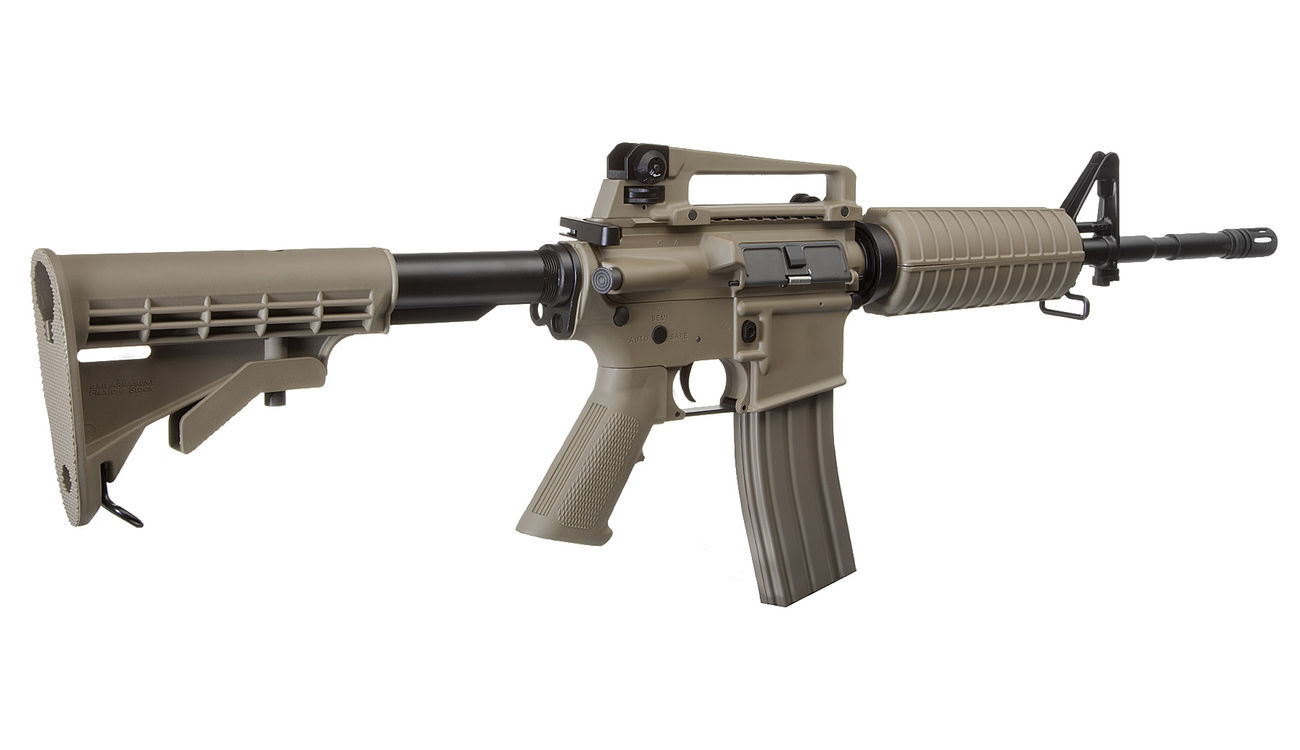 Combat Machine CM16A1 Carbine Komplettset AEG 6mm BB Desert Tan Kotte
