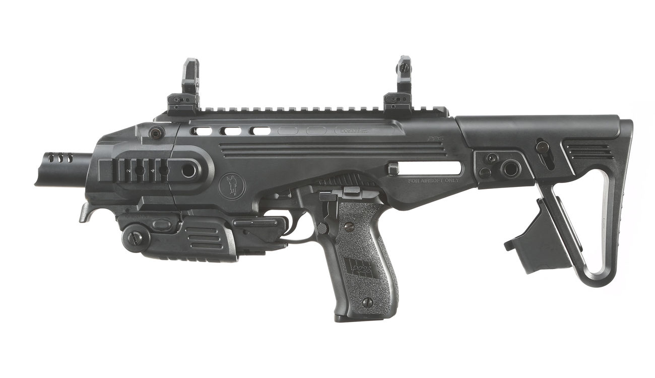 CAA Airsoft Division RONI Carbine Conversion Kit f. TM / KSC / WE / KJ P226 schwarz Bild 3