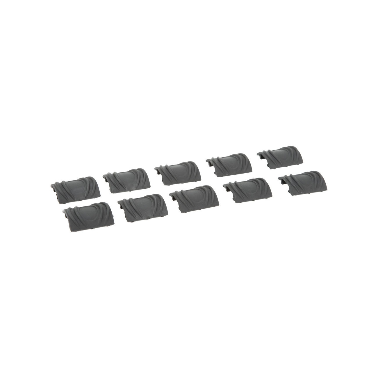 Element TD-Style Rubber Rail Covers kurz 10 Stck - schwarz
