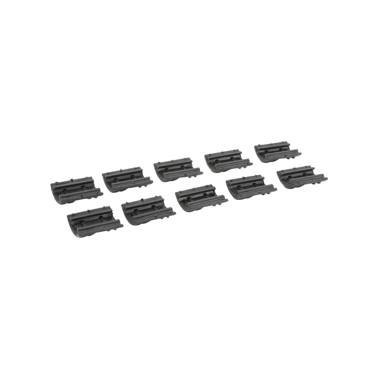 Element TD-Style Rubber Rail Covers kurz 10 Stck - schwarz Bild 1