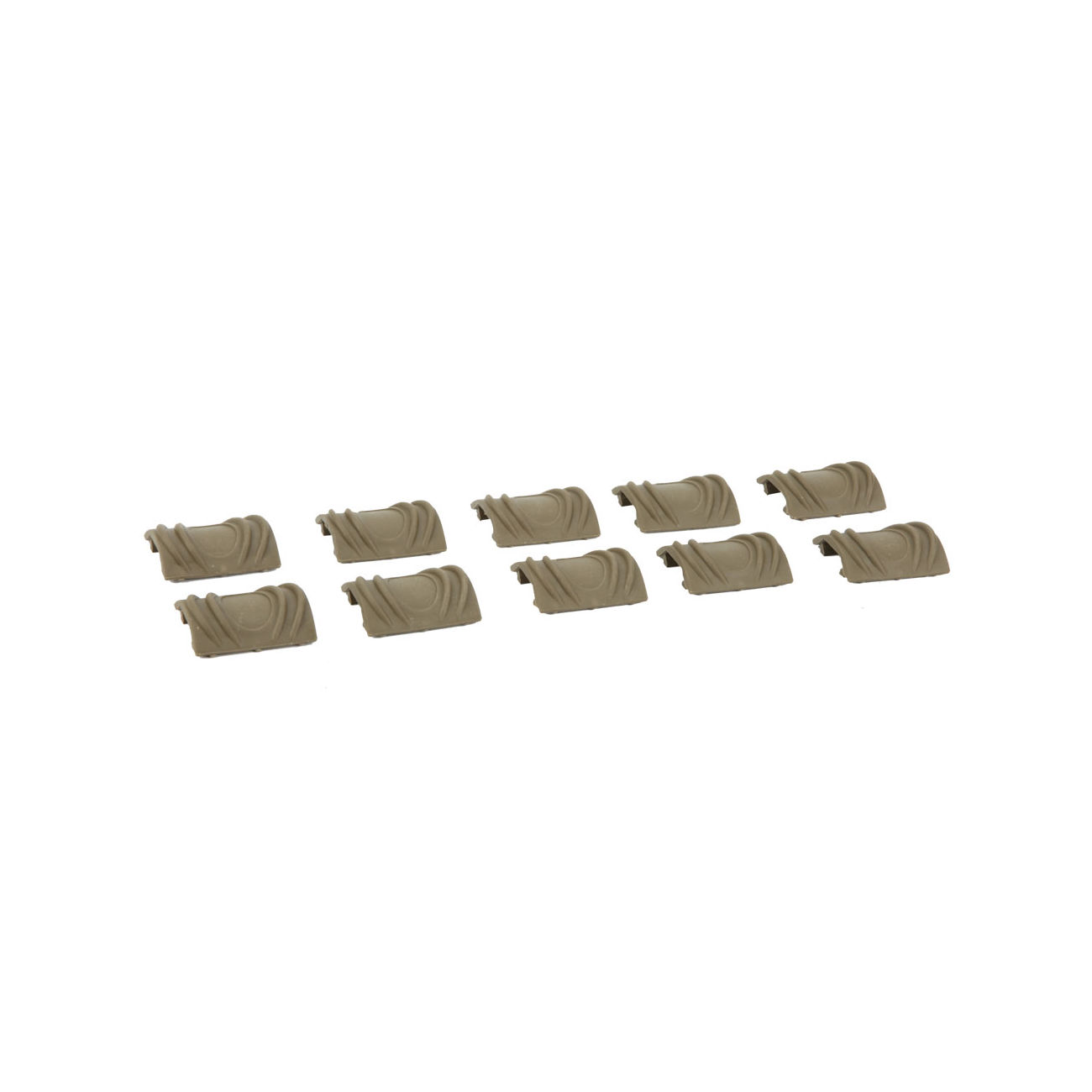 Element TD-Style Rubber Rail Covers kurz 10 Stck - Tan