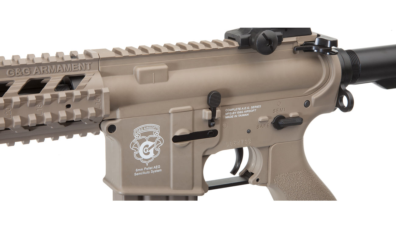 G&G GR15 RIS Raider L BlowBack Komplettset AEG 6mm BB Desert Tan kaufen