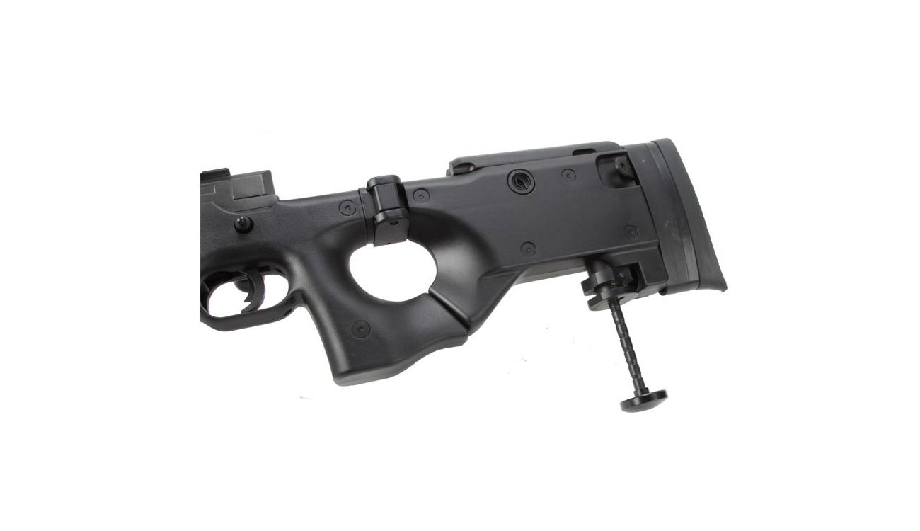 Well L96 AWS-338 Snipergewehr inkl. Zweibein / Zielfernrohr Springer 6mm BB schwarz Bild 1