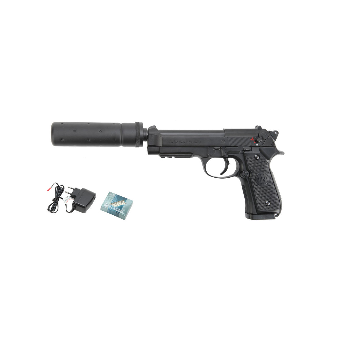 Beretta M92 A1 Tactical Metallschlitten Komplettset AEP 6mm BB schwarz