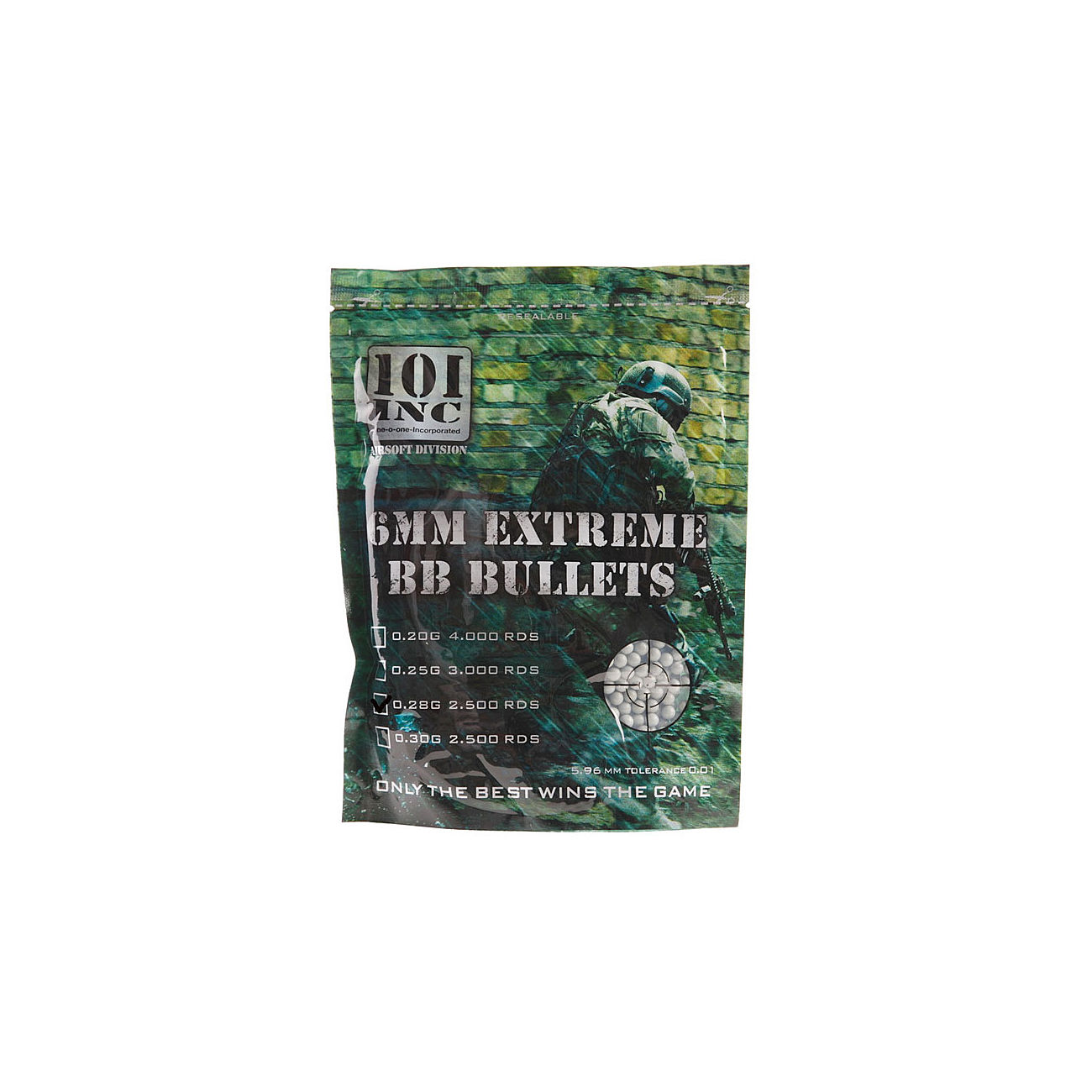 101 INC. Bio Extreme BBs 0.28g 2.500er Beutel grau