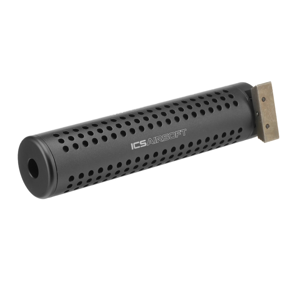 ICS NT3 QD Aluminium Silencer f. ICS M4 / M16 Birdcage Flash-Hider schwarz