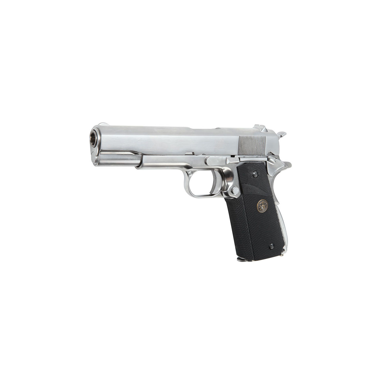 Wei-ETech M1911 Pro Grip Vollmetall GBB 6mm BB Satin-Chrome