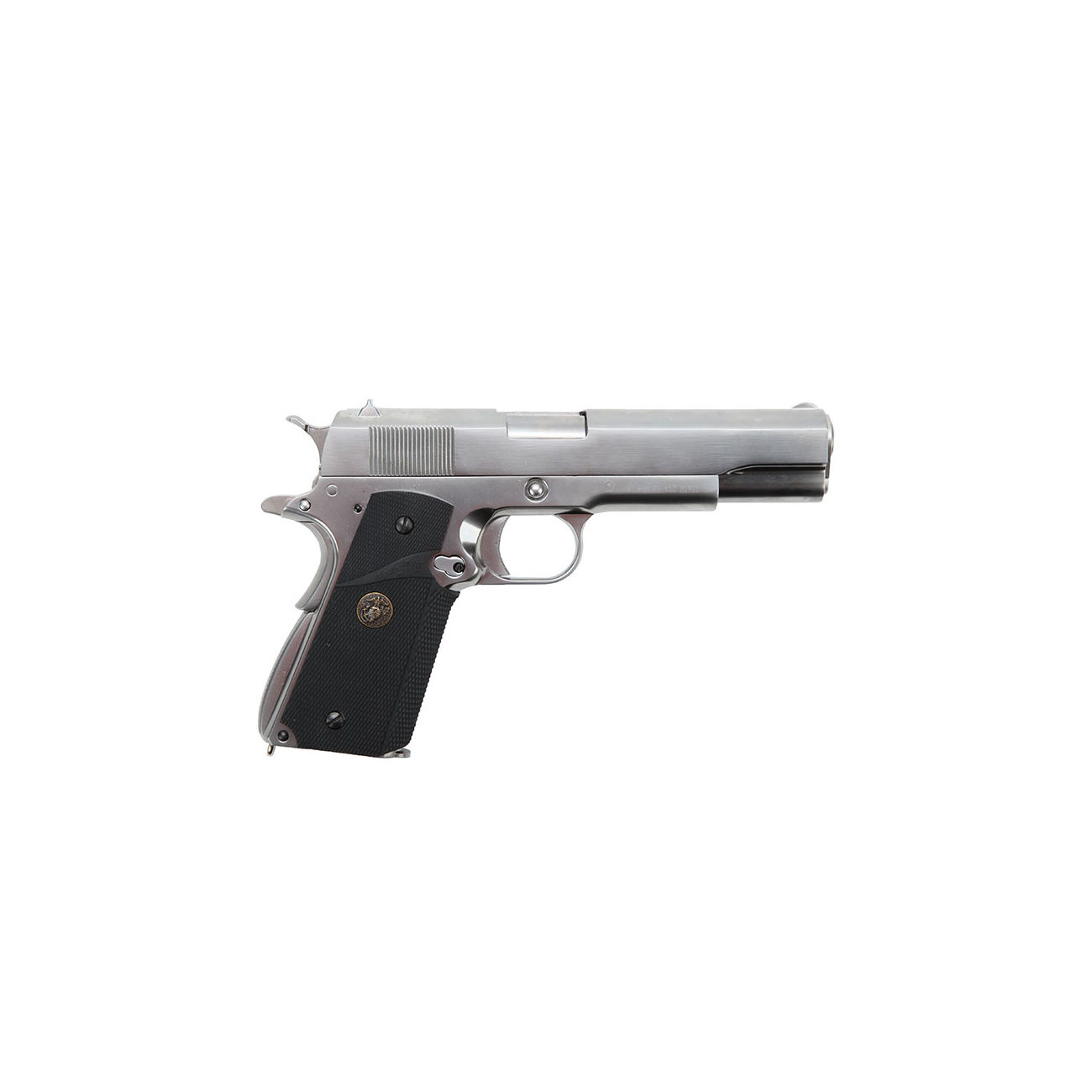 Wei-ETech M1911 Pro Grip Vollmetall GBB 6mm BB Satin-Chrome Bild 2