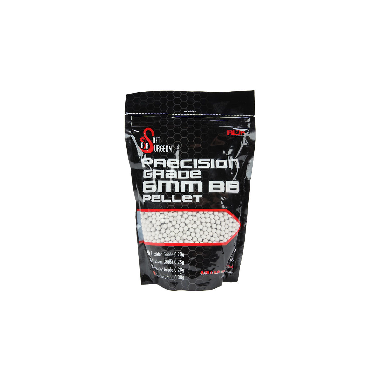 Airsoft Surgeon Precision Grade ABS BBs 0.30g 4.000er Beutel weiss