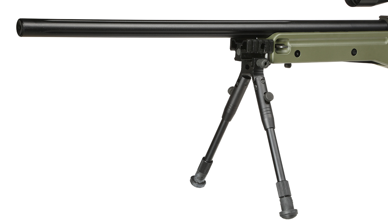 Well L96 AWS-338 Snipergewehr inkl. Zweibein / Zielfernrohr Springer 6mm BB oliv Bild 7