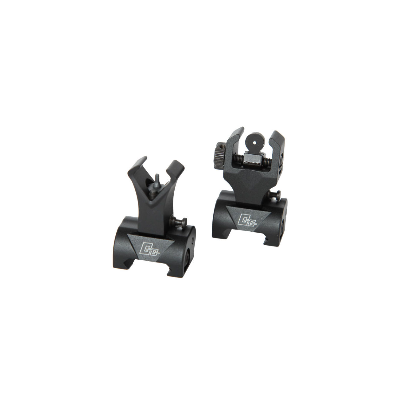 G&G Flip-Up Battle Sight Set Front / Rear fr 21mm Schienen schwarz