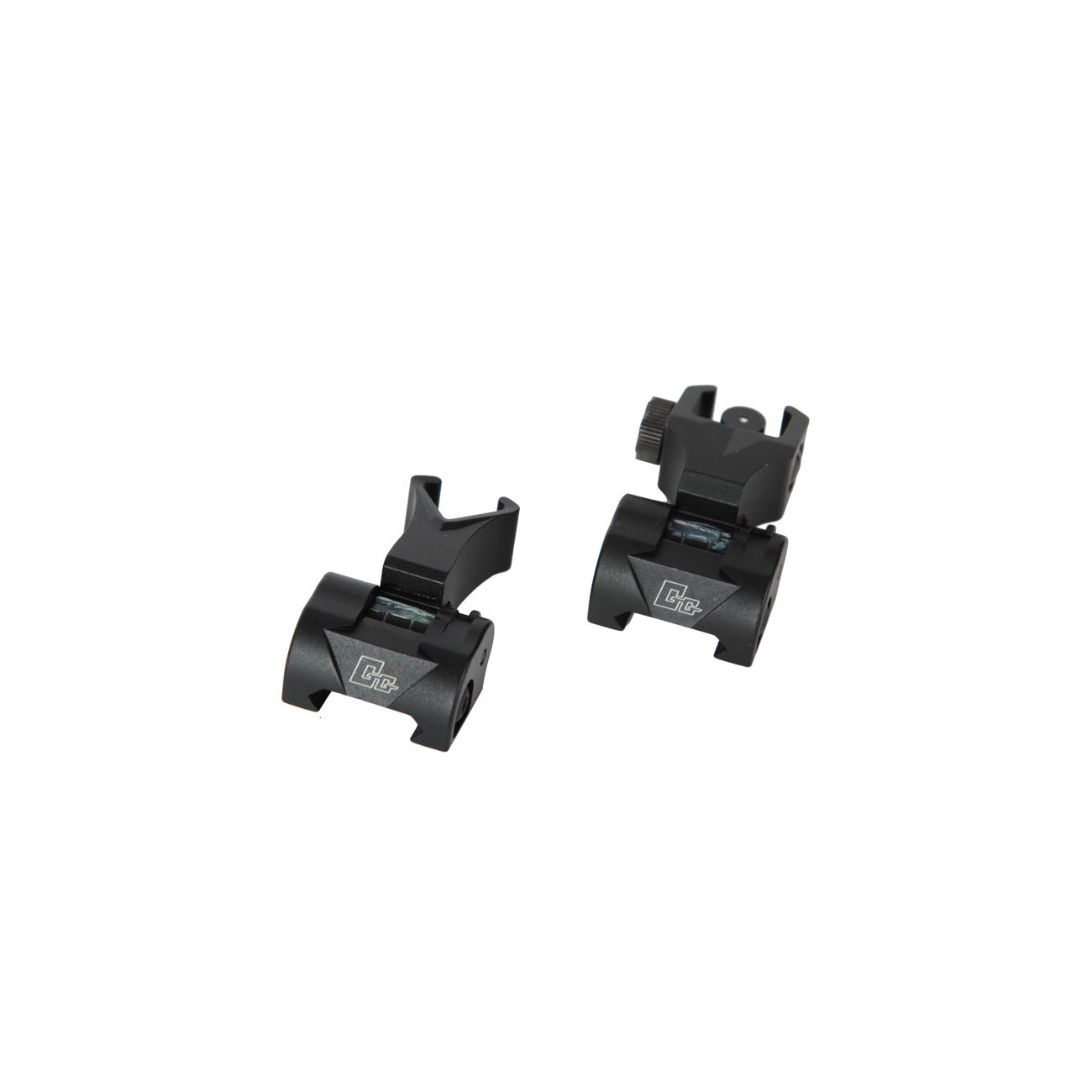 G&G Flip-Up Battle Sight Set Front / Rear fr 21mm Schienen schwarz Bild 1