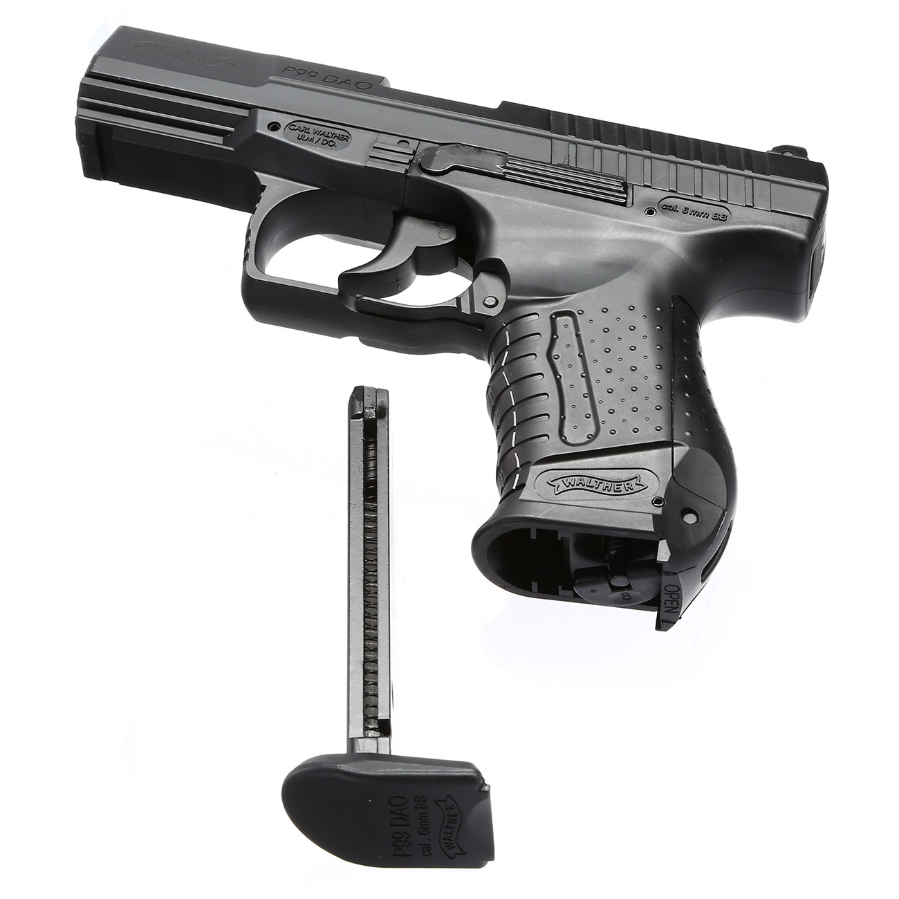 Walther P99 DAO CO2 Blowback Softair 6mm BB schwarz Bild 4