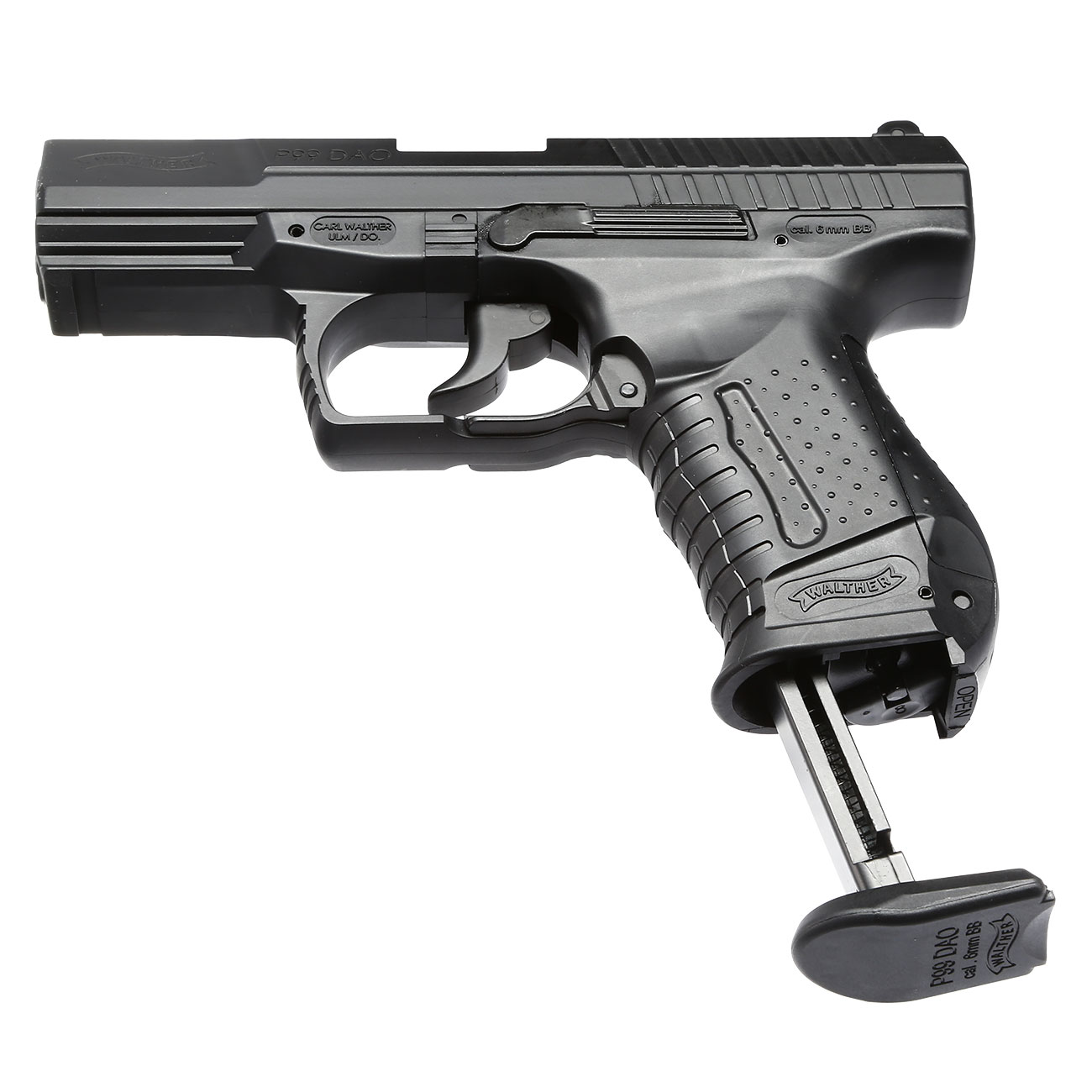 Walther P99 DAO CO2 Blowback Softair 6mm BB schwarz Bild 5