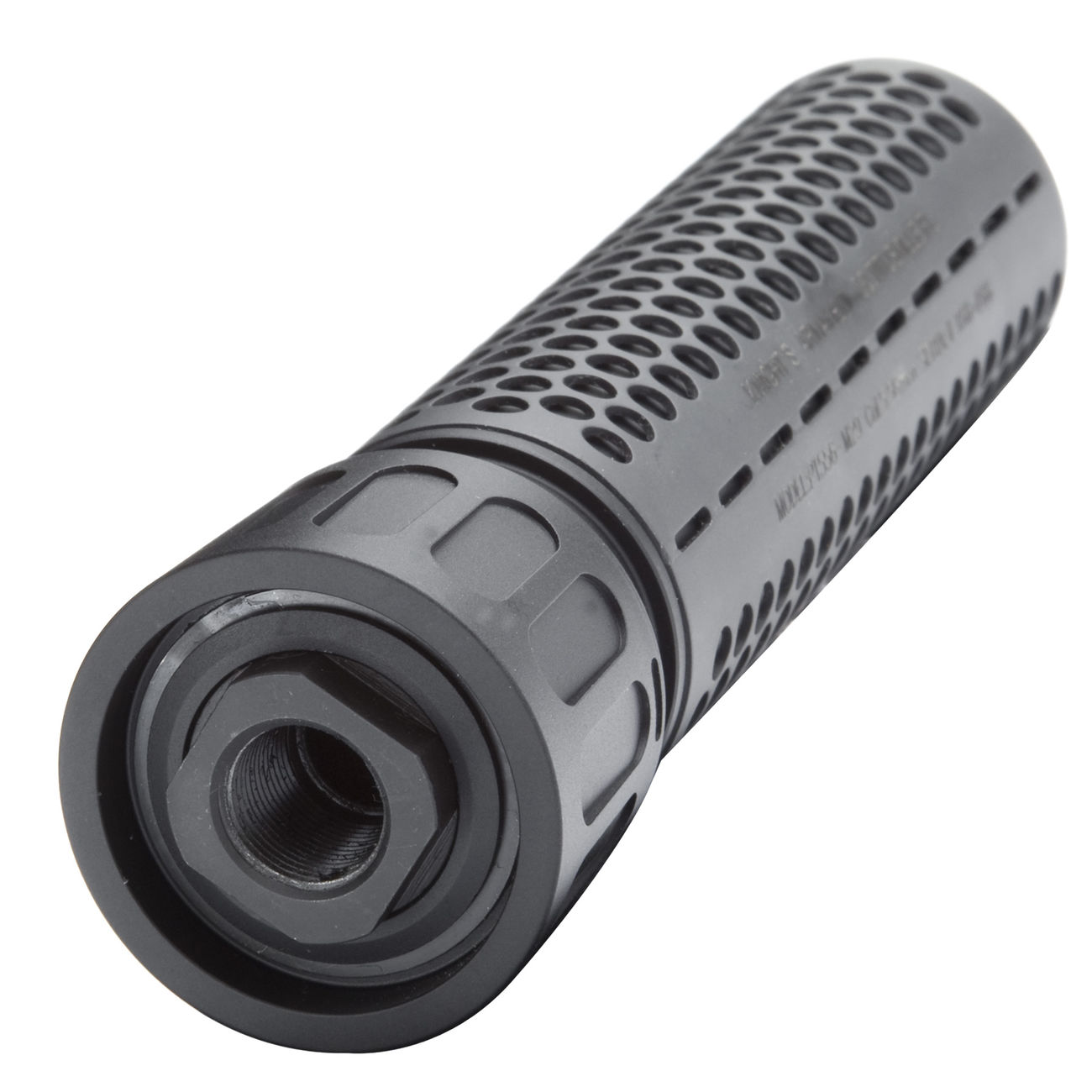 MadBull / Knight's Armament QDC Suppressor Quick Detach mit 3 Prong Flash-Hider 14mm- schwarz Bild 1