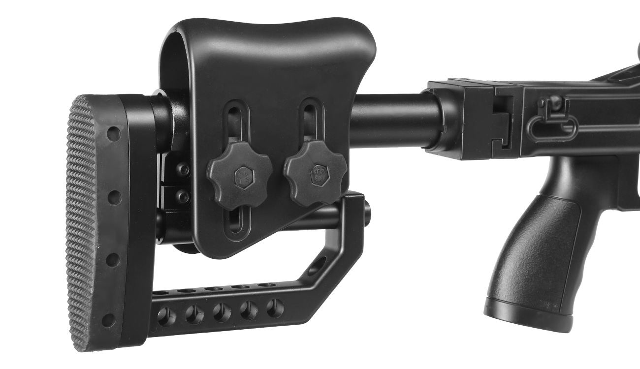 Well MB4410D MSR Snipergewehr inkl. Zweibein / Zielfernrohr Springer 6mm BB schwarz Bild 11