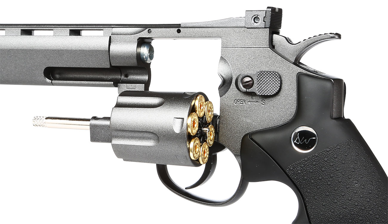 ASG Dan Wesson 8 Zoll Revolver CO2 6mm BB schwarz Low Power Version Bild 6