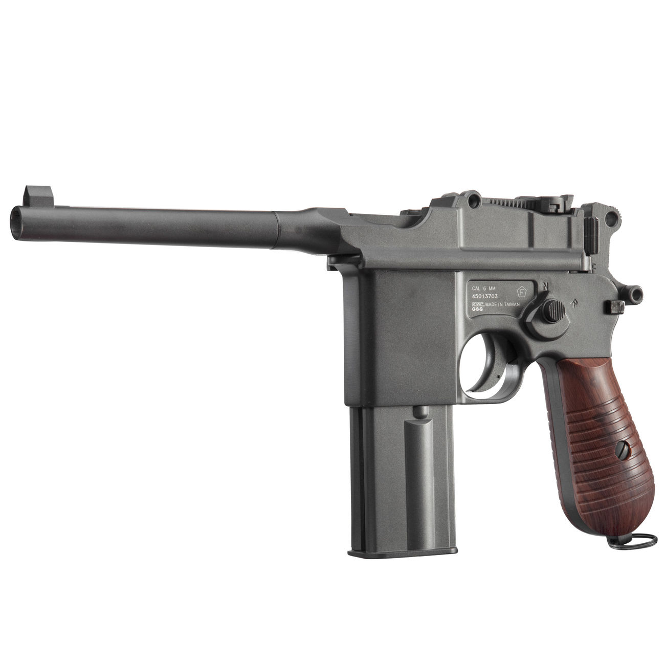 KWC M712 Broomhandle Pistol Vollmetall CO2 BlowBack 6mm BB schwarz kaufen