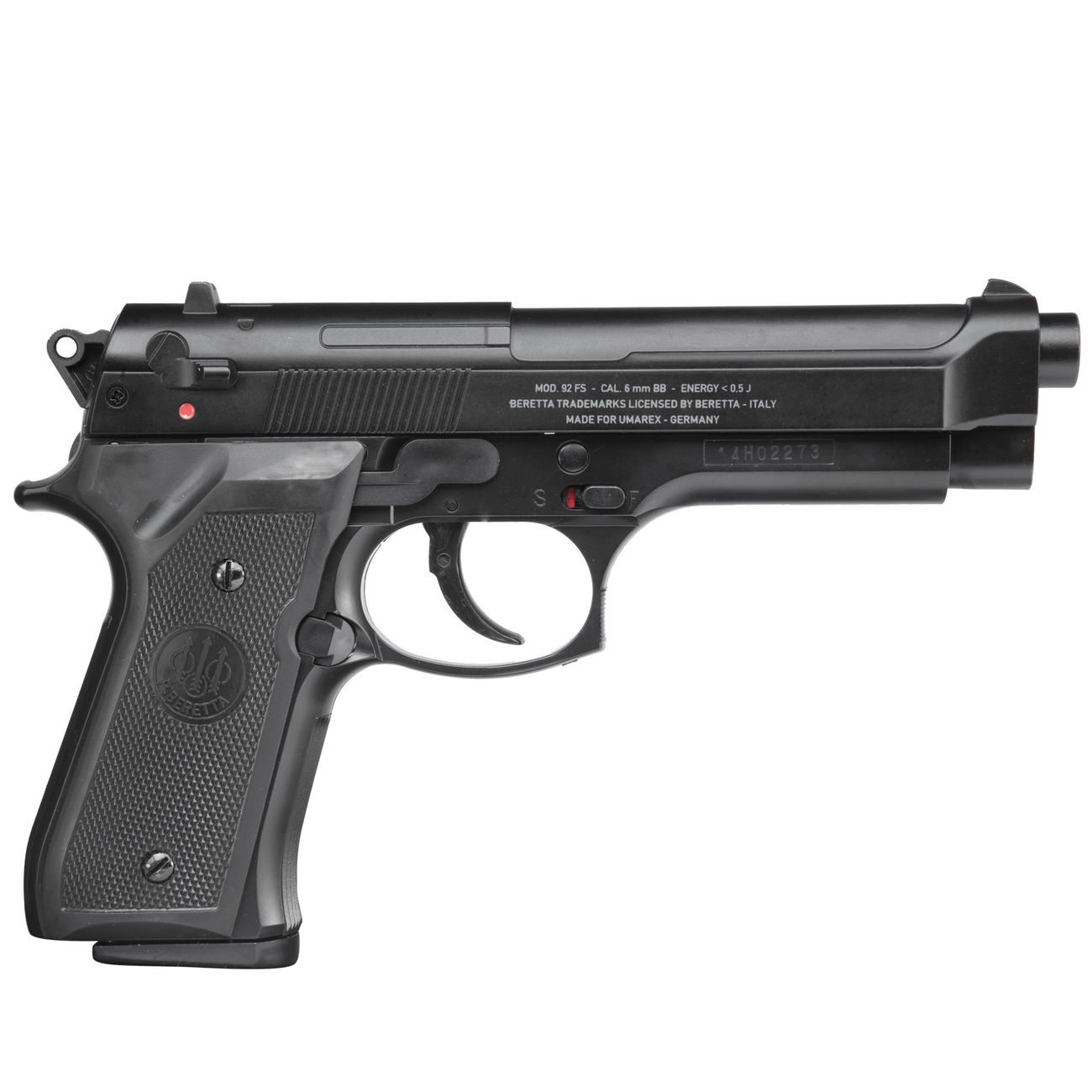 Beretta M92 FS HME Airsoft Metallschlitten Springer 6mm BB schwarz Bild 2