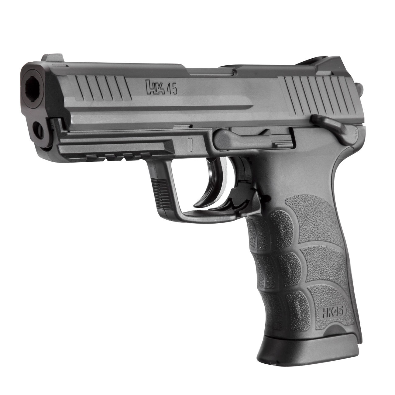 Heckler & Koch HK45 Softair mit Metallschlitten CO2 NBB 6mm BB schwarz