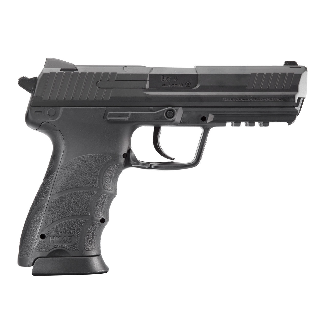 Heckler & Koch HK45 Softair mit Metallschlitten CO2 NBB 6mm BB schwarz Bild 2