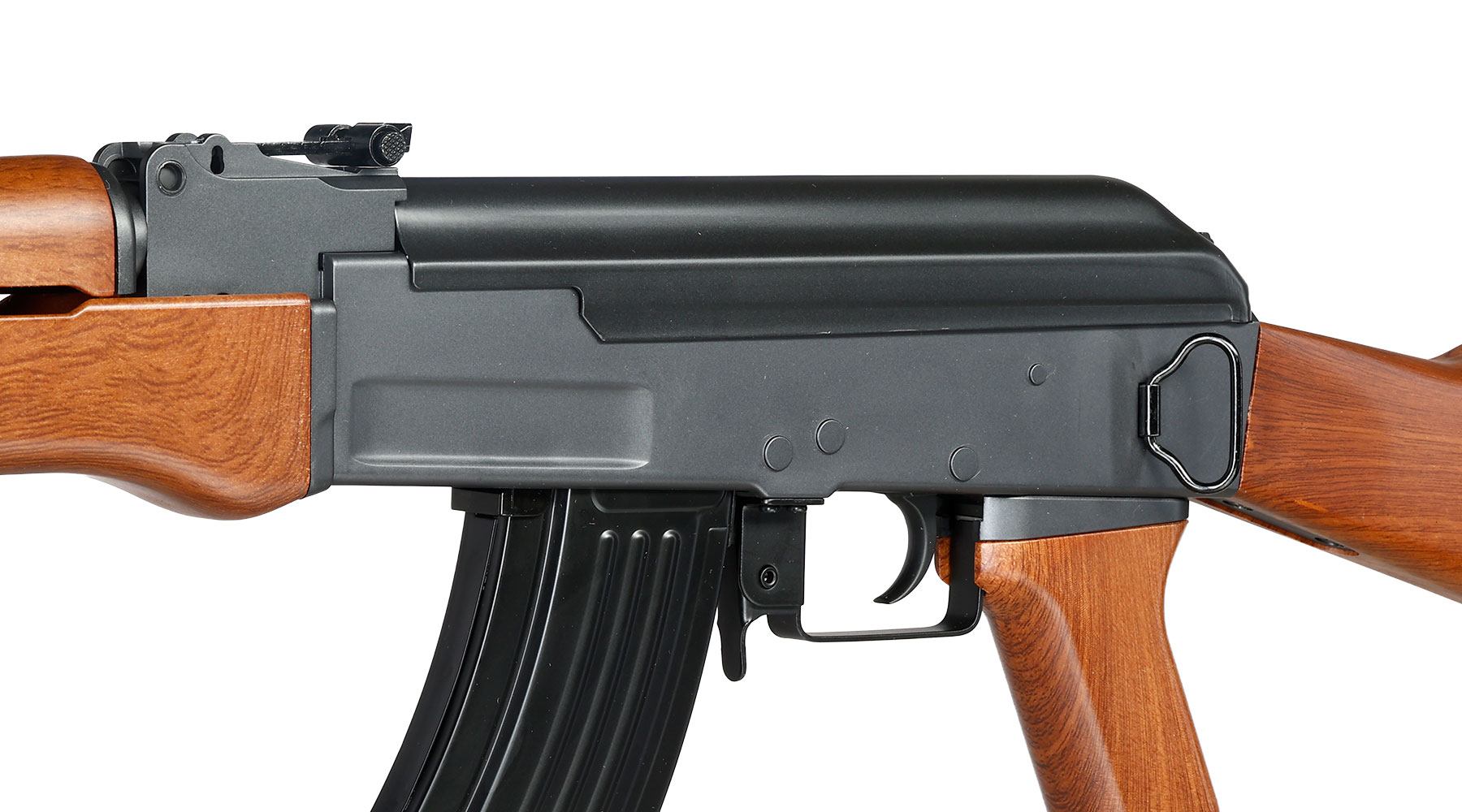 Cyma AK47 Fixed Stock Sport Series Airsoftgewehr S-AEG 6mm BB Holzoptik Bild 6