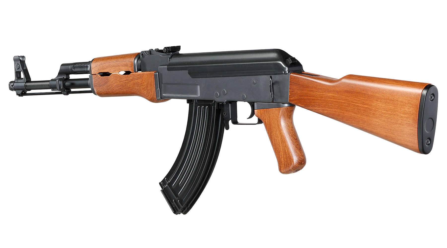 Cyma AK47 Fixed Stock Sport Series Airsoftgewehr S-AEG 6mm BB Holzoptik Bild 9