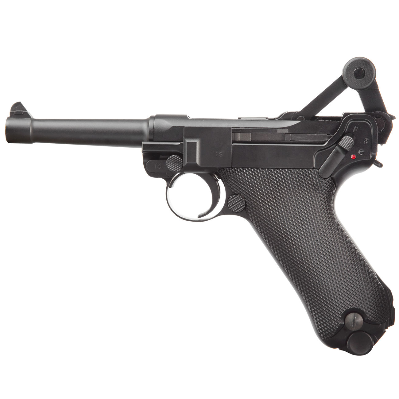 KWC P08 Airsoft Vollmetall CO2 BlowBack 6mm BB schwarz Bild 1