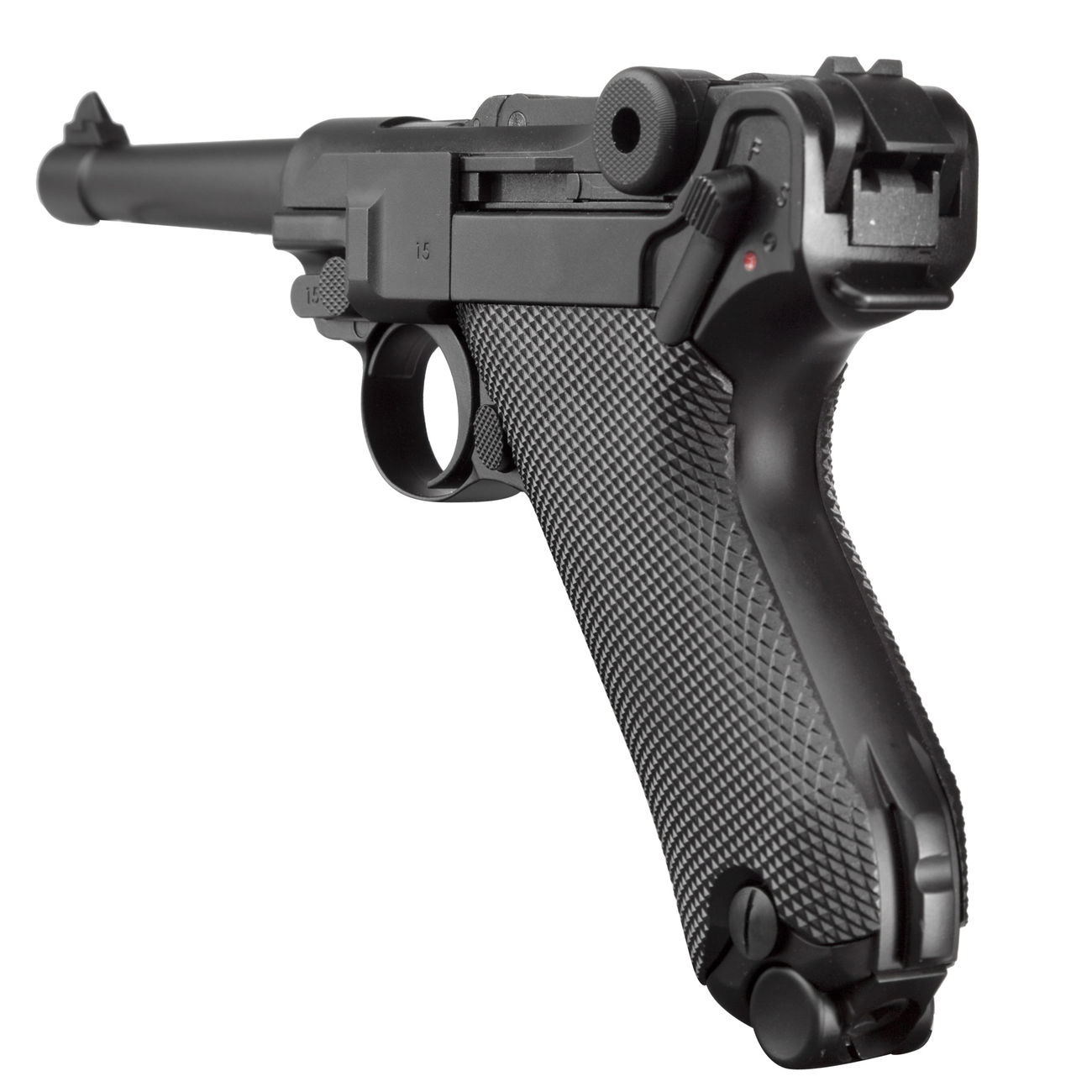 KWC P08 Airsoft Vollmetall CO2 BlowBack 6mm BB schwarz Bild 3